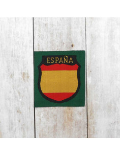 Spanish Division volunteer silk woven sleeve shield
