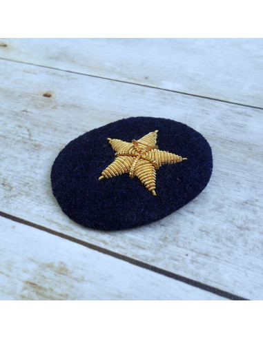 Kriegsmarine officer hand embroidered star