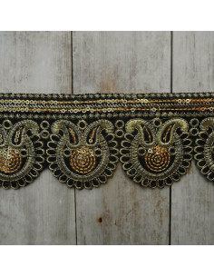 Gold embroidered border