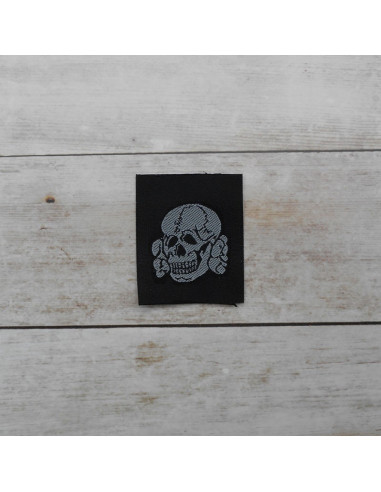 Waffen SS enlisted silk woven cap skull